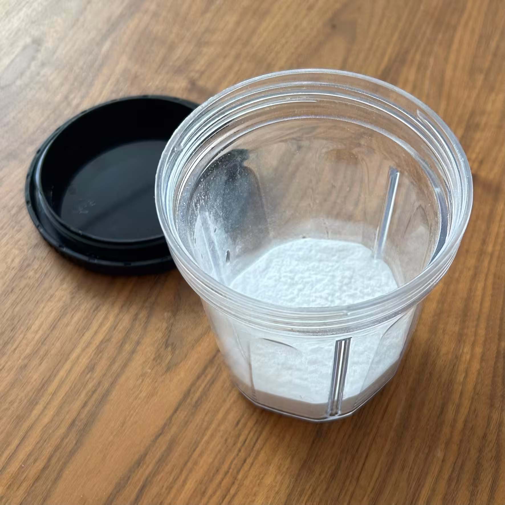 Image of mixture in shaker bottle